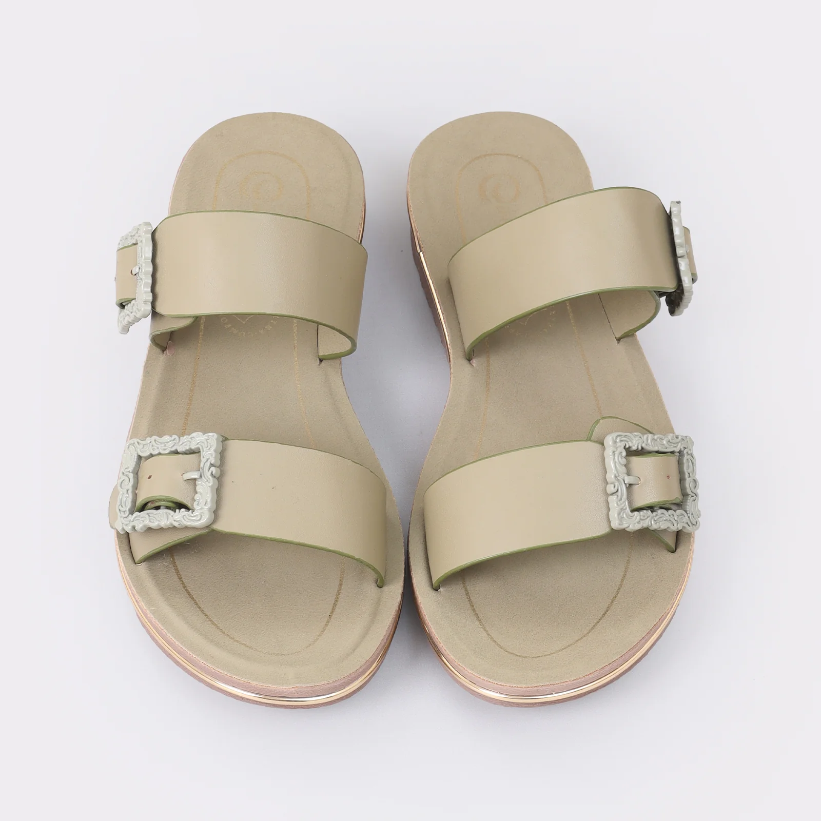 Women's Buckled Slippers - Image 4
