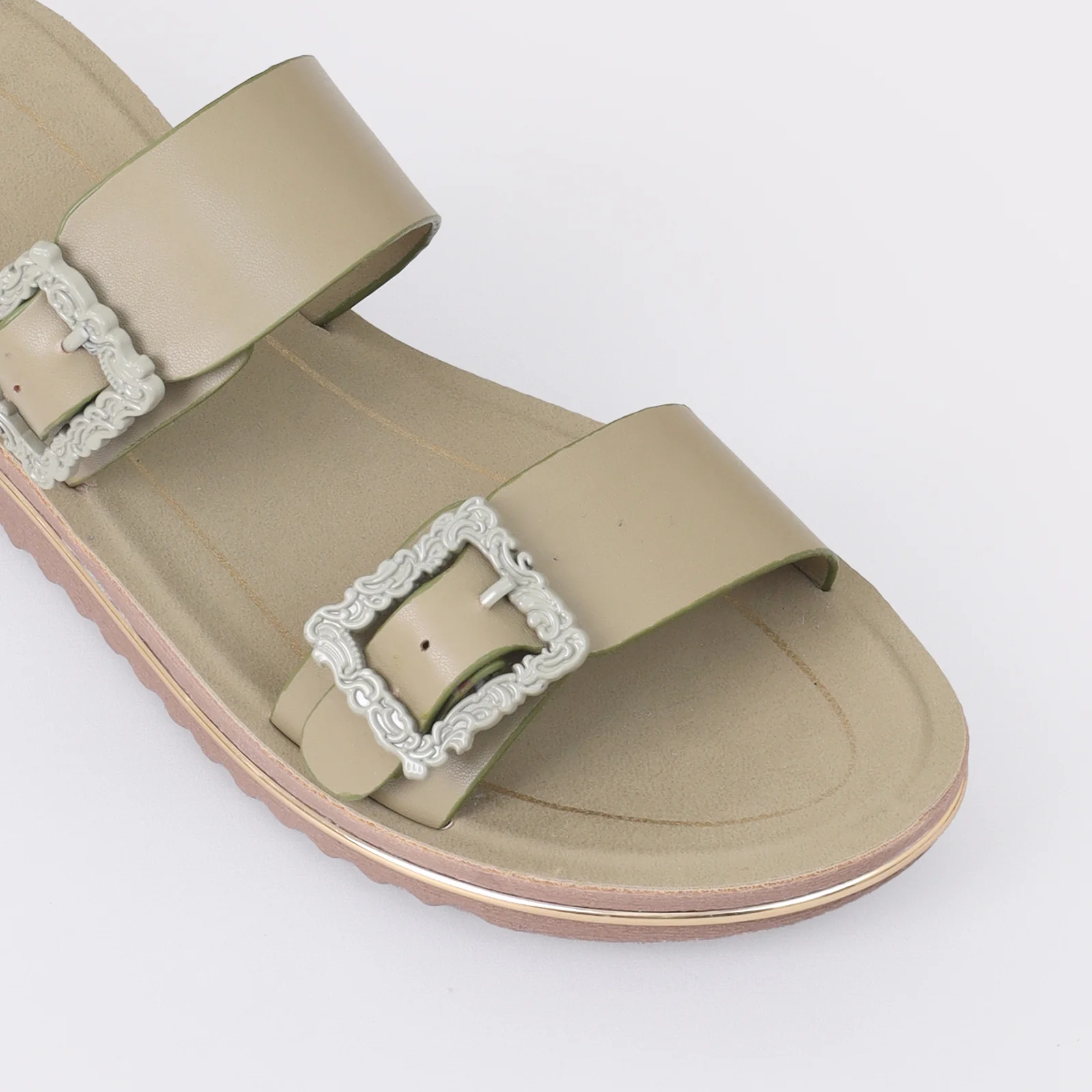 Women's Buckled Slippers - Image 7