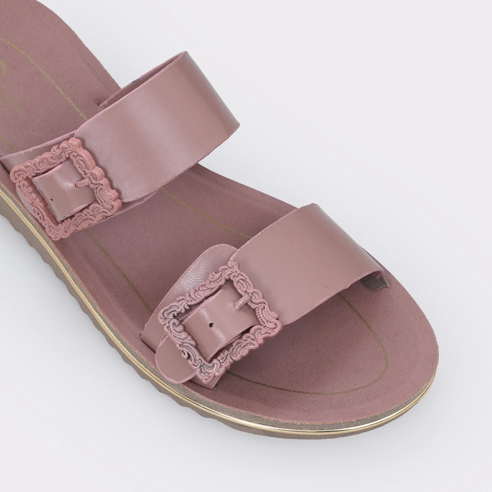 Women's Buckled Slippers - Image 7