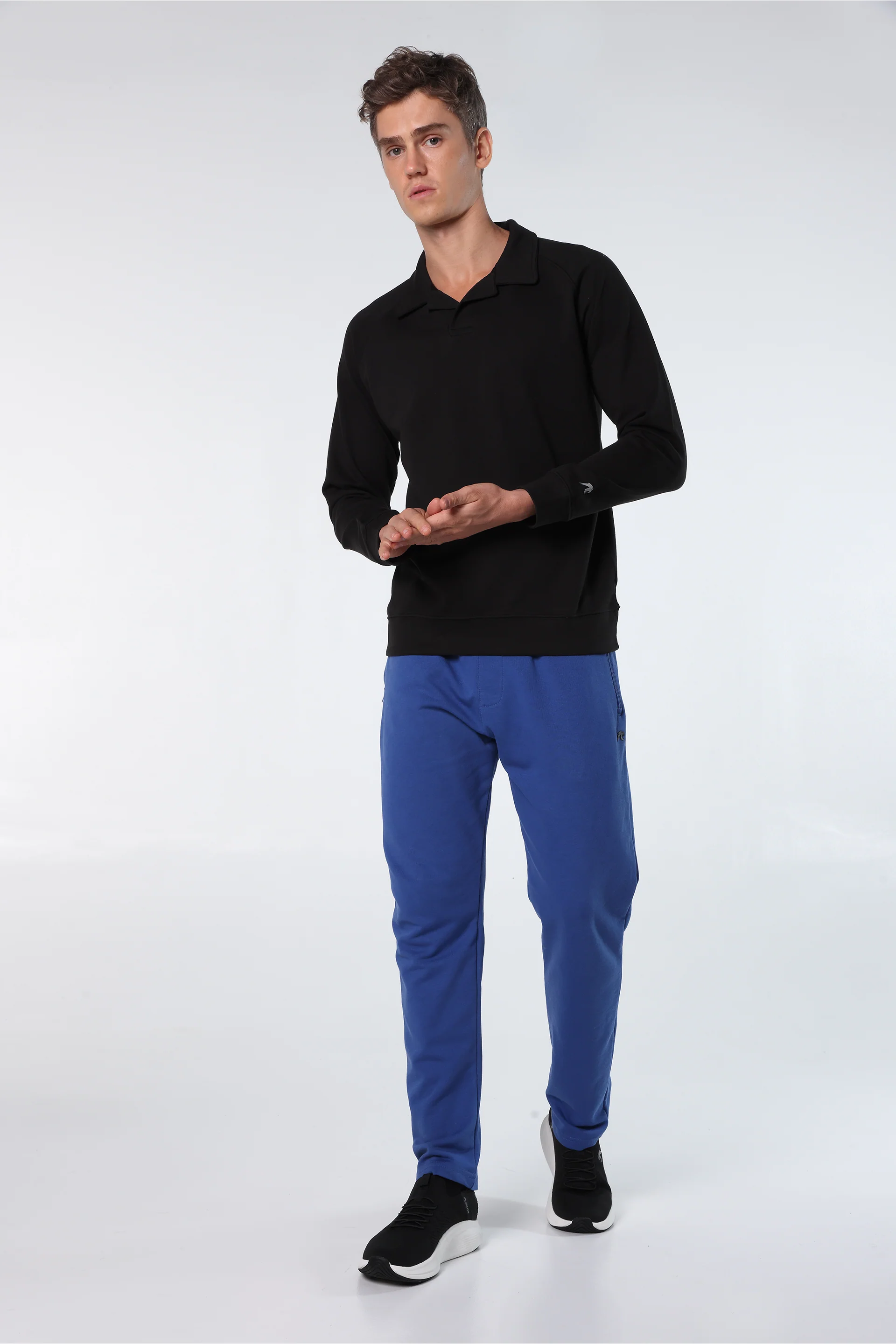 Athleisure Sweatshirt Polo